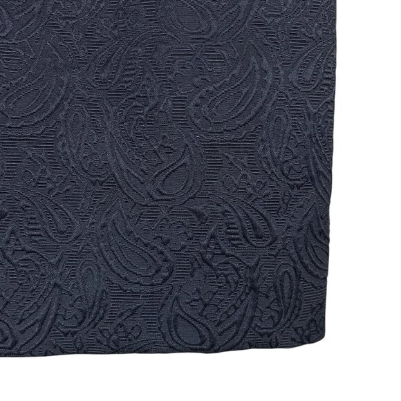 New Cynthia Steffe Textured Paisley Cocktail Mini Dress Dark Navy Blue Size 2 - Picture 4 of 10